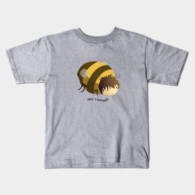 Bloomer Bee Kids T-Shirt by jenncarney13